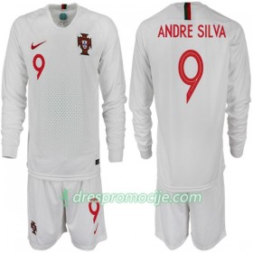 Portugal Dres ANDRE SILVA 9 Dječji Gostujući Svjetsko prvenstvo 2018 Dugim Rukavima